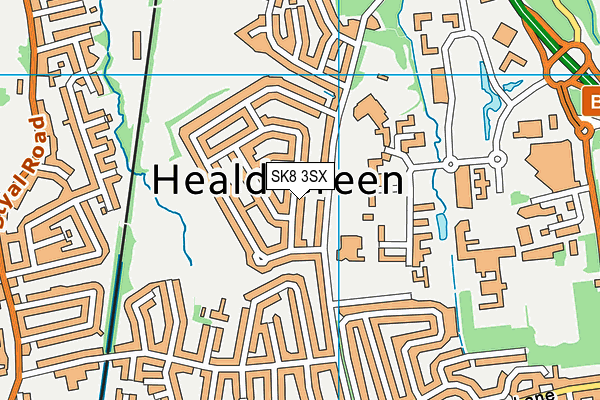 SK8 3SX map - OS VectorMap District (Ordnance Survey)
