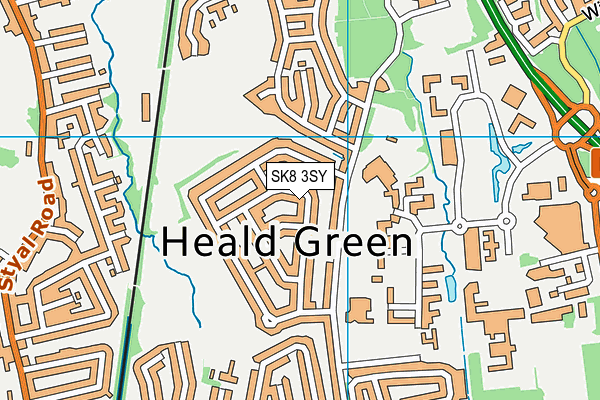 SK8 3SY map - OS VectorMap District (Ordnance Survey) SK8 3SY map - OS VectorMap District (Ordnance Survey)