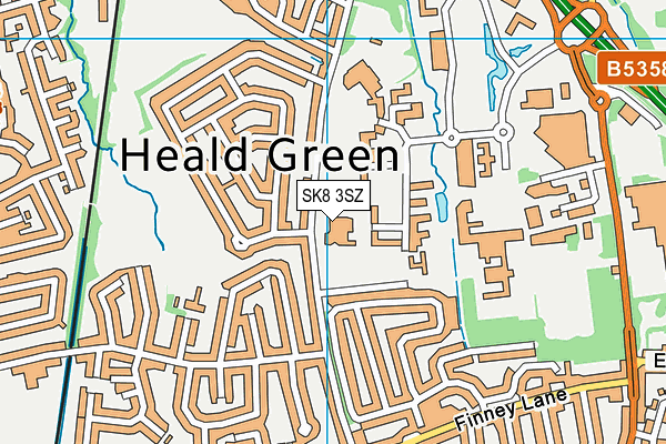 SK8 3SZ map - OS VectorMap District (Ordnance Survey) SK8 3SZ map - OS VectorMap District (Ordnance Survey)