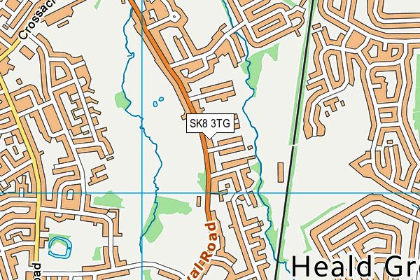 SK8 3TG map - OS VectorMap District (Ordnance Survey)
