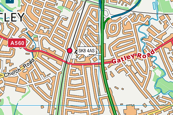 SK8 4AS map - OS VectorMap District (Ordnance Survey) SK8 4AS map - OS VectorMap District (Ordnance Survey)