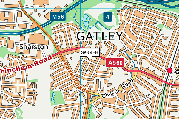 SK8 4EH map - OS VectorMap District (Ordnance Survey)