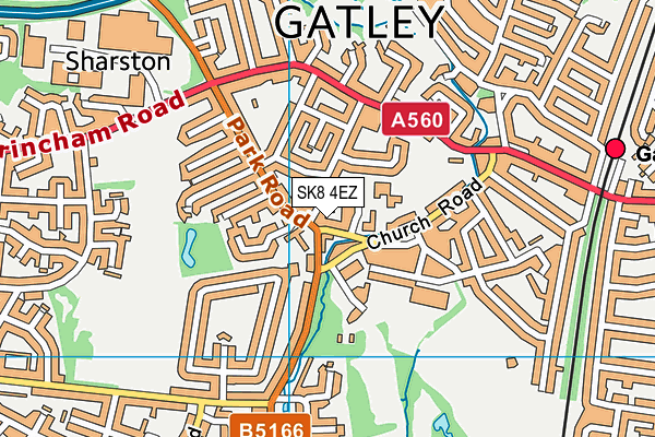 SK8 4EZ map - OS VectorMap District (Ordnance Survey) SK8 4EZ map - OS VectorMap District (Ordnance Survey)