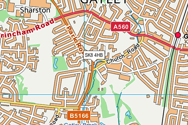 SK8 4HB map - OS VectorMap District (Ordnance Survey) SK8 4HB map - OS VectorMap District (Ordnance Survey)