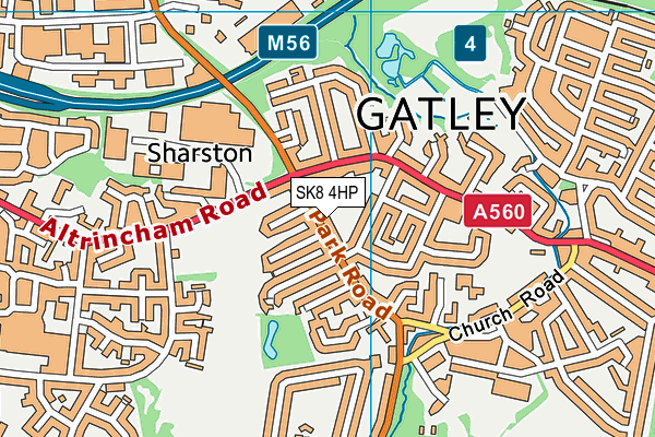 SK8 4HP map - OS VectorMap District (Ordnance Survey)