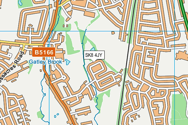 SK8 4JY map - OS VectorMap District (Ordnance Survey)
