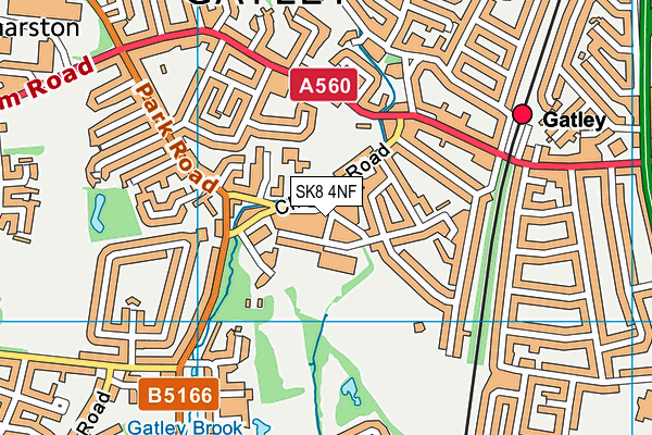SK8 4NF map - OS VectorMap District (Ordnance Survey)