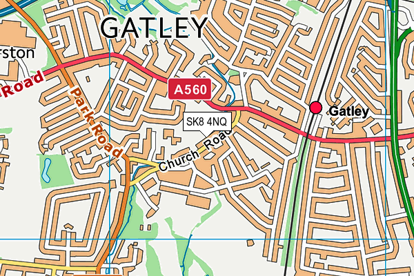 SK8 4NQ map - OS VectorMap District (Ordnance Survey)