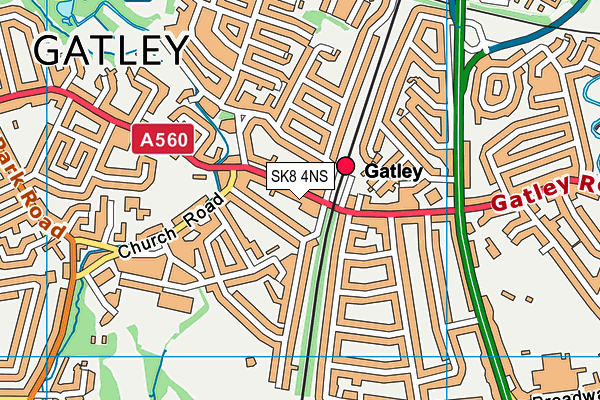 SK8 4NS map - OS VectorMap District (Ordnance Survey)