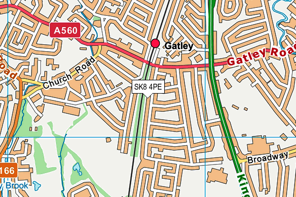 SK8 4PE map - OS VectorMap District (Ordnance Survey)