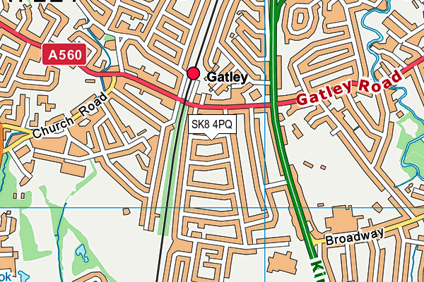 SK8 4PQ map - OS VectorMap District (Ordnance Survey)
