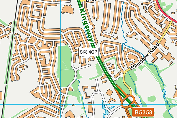 SK8 4QP map - OS VectorMap District (Ordnance Survey)