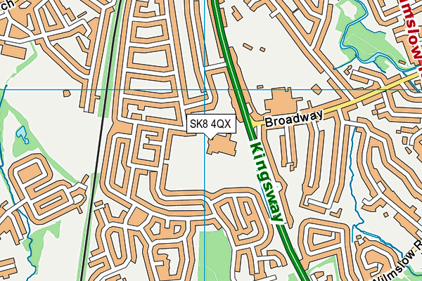 SK8 4QX map - OS VectorMap District (Ordnance Survey) SK8 4QX map - OS VectorMap District (Ordnance Survey)