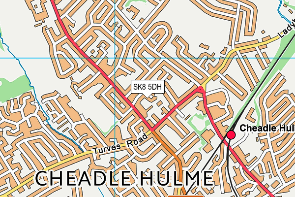 SK8 5DH map - OS VectorMap District (Ordnance Survey) SK8 5DH map - OS VectorMap District (Ordnance Survey)