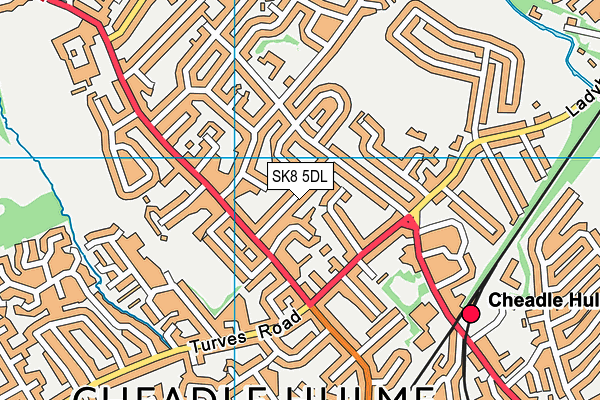 SK8 5DL map - OS VectorMap District (Ordnance Survey) SK8 5DL map - OS VectorMap District (Ordnance Survey)