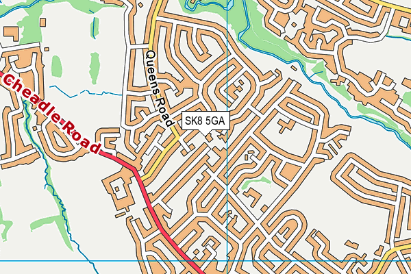 SK8 5GA map - OS VectorMap District (Ordnance Survey) SK8 5GA map - OS VectorMap District (Ordnance Survey)