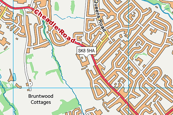 SK8 5HA map - OS VectorMap District (Ordnance Survey) SK8 5HA map - OS VectorMap District (Ordnance Survey)