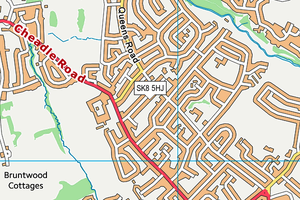 SK8 5HJ map - OS VectorMap District (Ordnance Survey) SK8 5HJ map - OS VectorMap District (Ordnance Survey)