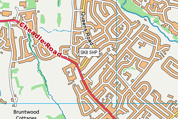 SK8 5HP map - OS VectorMap District (Ordnance Survey) SK8 5HP map - OS VectorMap District (Ordnance Survey)