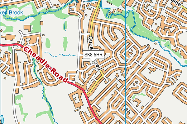 SK8 5HR map - OS VectorMap District (Ordnance Survey) SK8 5HR map - OS VectorMap District (Ordnance Survey)