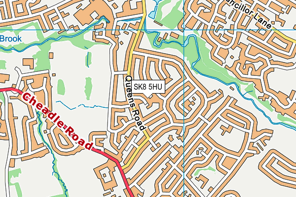 SK8 5HU map - OS VectorMap District (Ordnance Survey) SK8 5HU map - OS VectorMap District (Ordnance Survey)