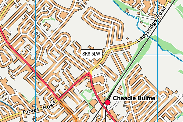 SK8 5LW map - OS VectorMap District (Ordnance Survey)