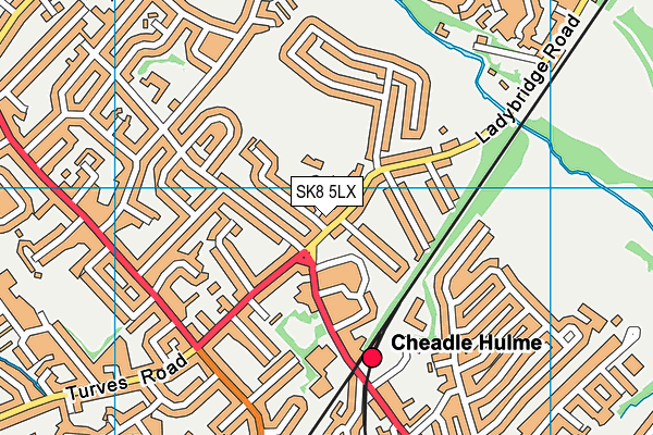 SK8 5LX map - OS VectorMap District (Ordnance Survey)
