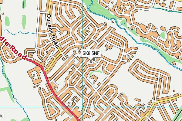 SK8 5NF map - OS VectorMap District (Ordnance Survey) SK8 5NF map - OS VectorMap District (Ordnance Survey)