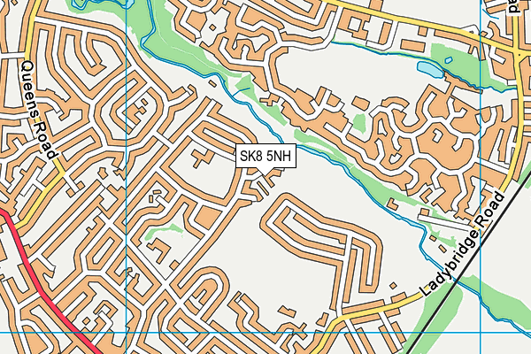 SK8 5NH map - OS VectorMap District (Ordnance Survey) SK8 5NH map - OS VectorMap District (Ordnance Survey)
