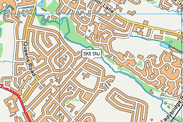 SK8 5NJ map - OS VectorMap District (Ordnance Survey) SK8 5NJ map - OS VectorMap District (Ordnance Survey)