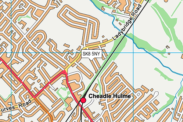 SK8 5NY map - OS VectorMap District (Ordnance Survey)