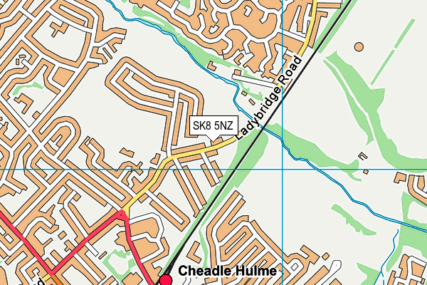 SK8 5NZ map - OS VectorMap District (Ordnance Survey)