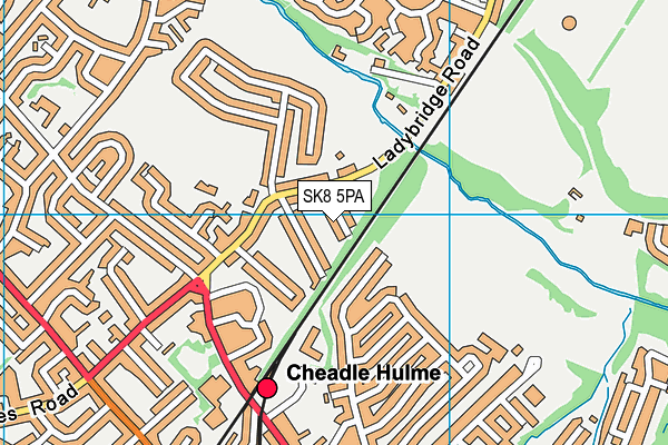 SK8 5PA map - OS VectorMap District (Ordnance Survey) SK8 5PA map - OS VectorMap District (Ordnance Survey)