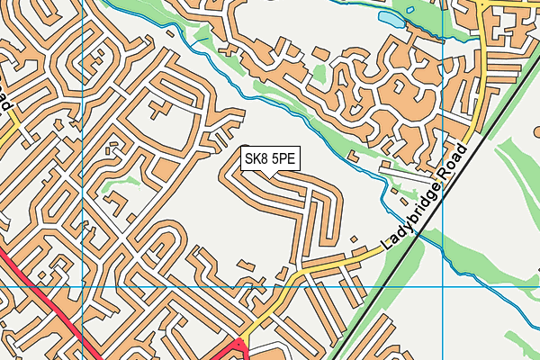 SK8 5PE map - OS VectorMap District (Ordnance Survey) SK8 5PE map - OS VectorMap District (Ordnance Survey)