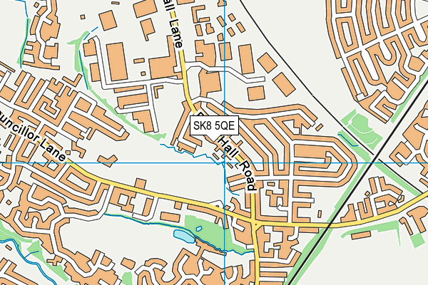 SK8 5QE map - OS VectorMap District (Ordnance Survey) SK8 5QE map - OS VectorMap District (Ordnance Survey)