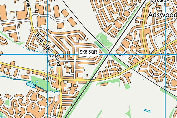 SK8 5QR map - OS VectorMap District (Ordnance Survey) SK8 5QR map - OS VectorMap District (Ordnance Survey)