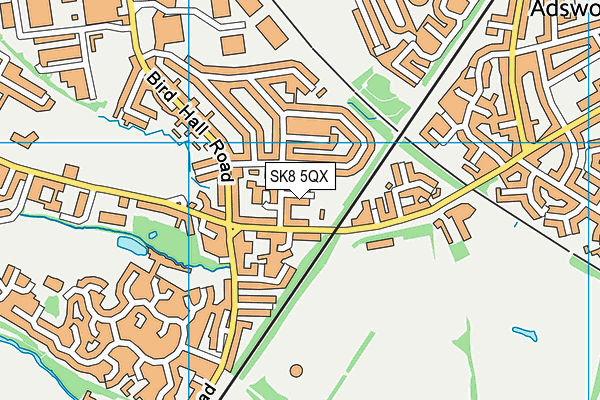 SK8 5QX map - OS VectorMap District (Ordnance Survey) SK8 5QX map - OS VectorMap District (Ordnance Survey)
