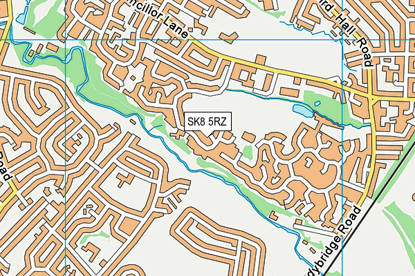 SK8 5RZ map - OS VectorMap District (Ordnance Survey) SK8 5RZ map - OS VectorMap District (Ordnance Survey)