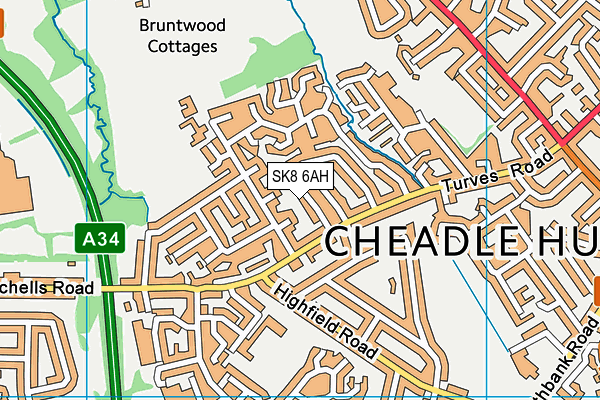 SK8 6AH map - OS VectorMap District (Ordnance Survey) SK8 6AH map - OS VectorMap District (Ordnance Survey)