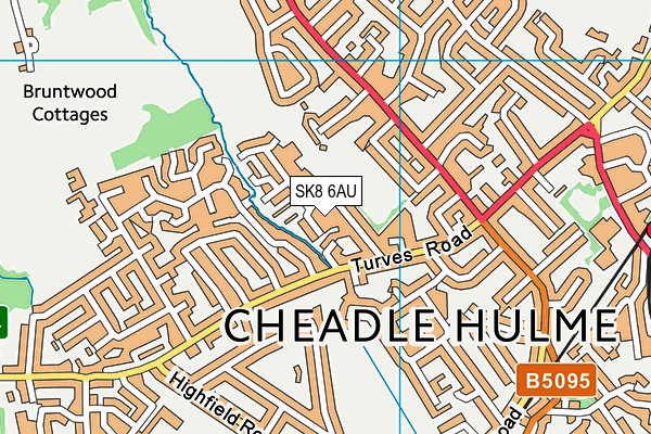 SK8 6AU map - OS VectorMap District (Ordnance Survey)