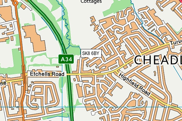SK8 6BY map - OS VectorMap District (Ordnance Survey) SK8 6BY map - OS VectorMap District (Ordnance Survey)