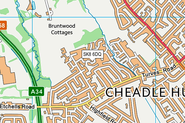 SK8 6DQ map - OS VectorMap District (Ordnance Survey)