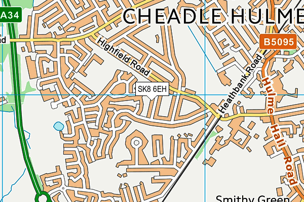 SK8 6EH map - OS VectorMap District (Ordnance Survey) SK8 6EH map - OS VectorMap District (Ordnance Survey)