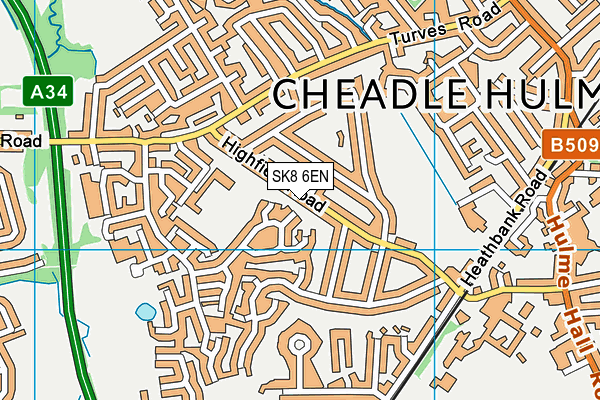 SK8 6EN map - OS VectorMap District (Ordnance Survey) SK8 6EN map - OS VectorMap District (Ordnance Survey)