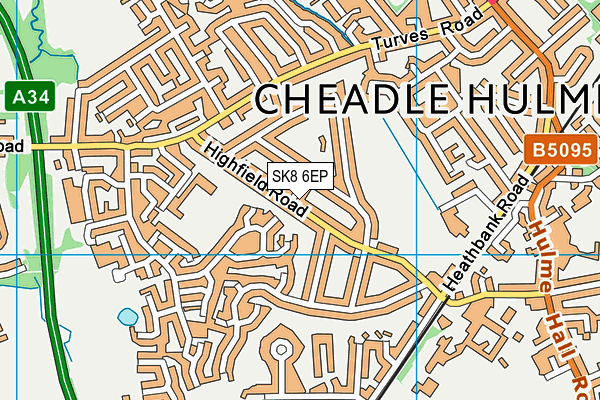 SK8 6EP map - OS VectorMap District (Ordnance Survey) SK8 6EP map - OS VectorMap District (Ordnance Survey)