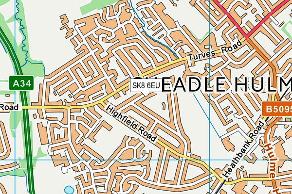 SK8 6EU map - OS VectorMap District (Ordnance Survey)