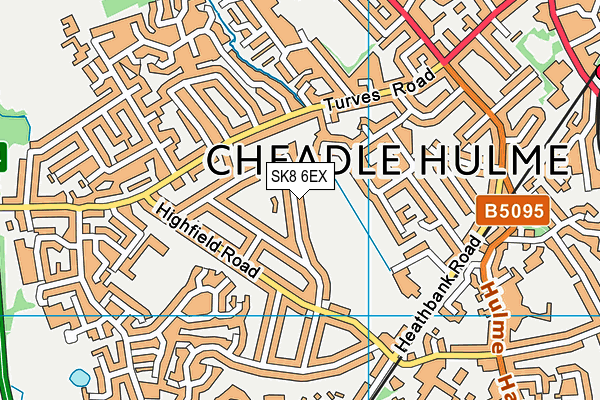 SK8 6EX map - OS VectorMap District (Ordnance Survey) SK8 6EX map - OS VectorMap District (Ordnance Survey)