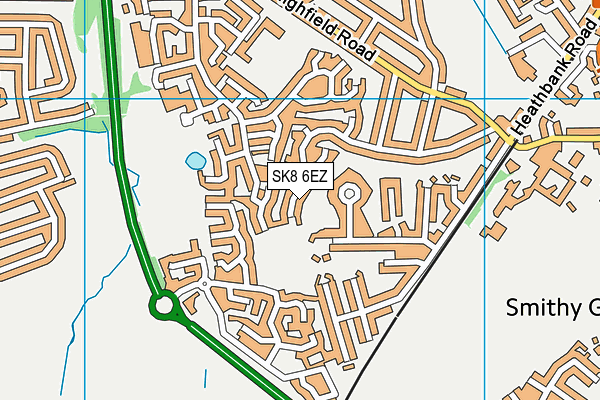 SK8 6EZ map - OS VectorMap District (Ordnance Survey) SK8 6EZ map - OS VectorMap District (Ordnance Survey)