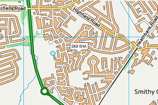 SK8 6HA map - OS VectorMap District (Ordnance Survey) SK8 6HA map - OS VectorMap District (Ordnance Survey)