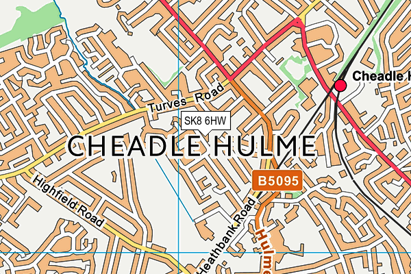SK8 6HW map - OS VectorMap District (Ordnance Survey)